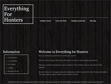 Tablet Screenshot of everythingforhunters.com